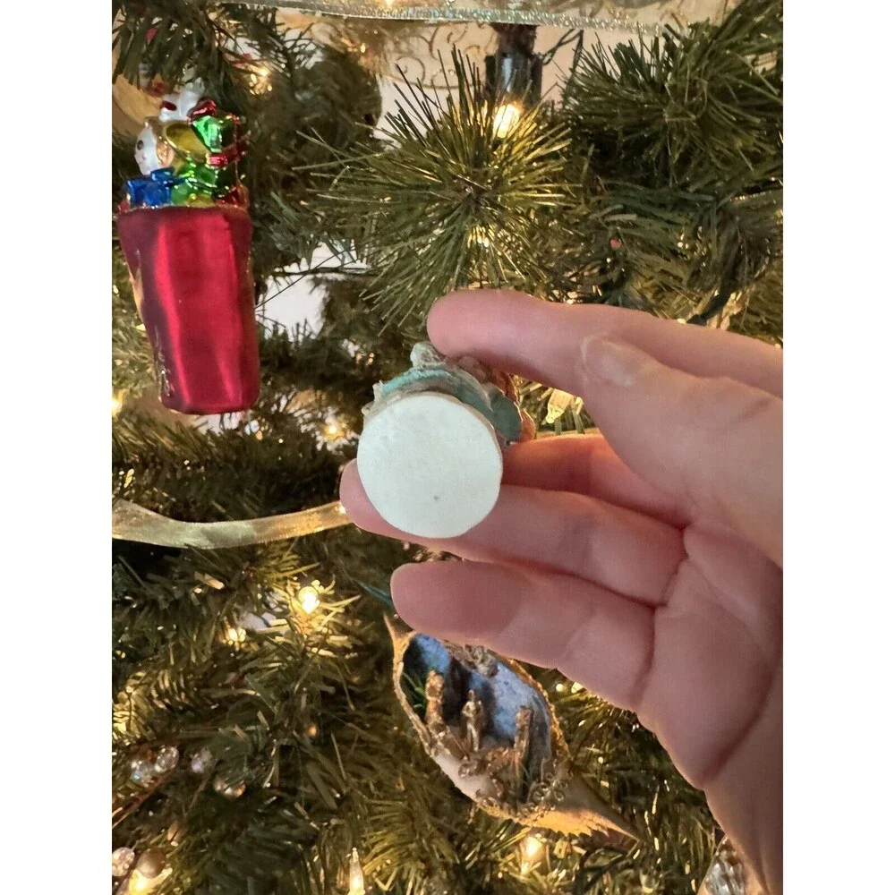 VINTAGE UNITED DESIGN ITTY BITTY CHRISTMAS ORNAMENTS 1986 MOUSE